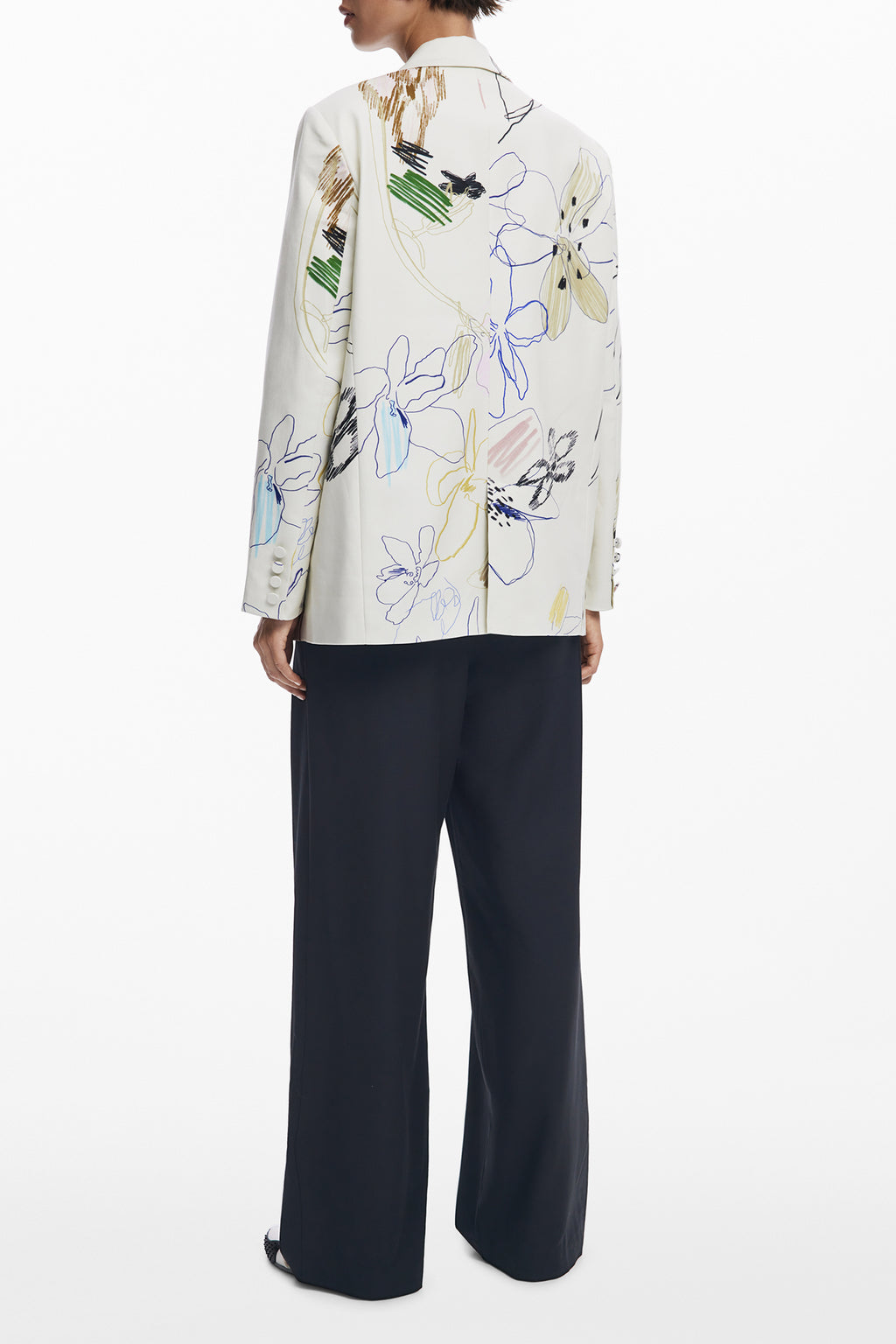 DESIGUAL CLASSIC WOMEN'S WHITE JACKET